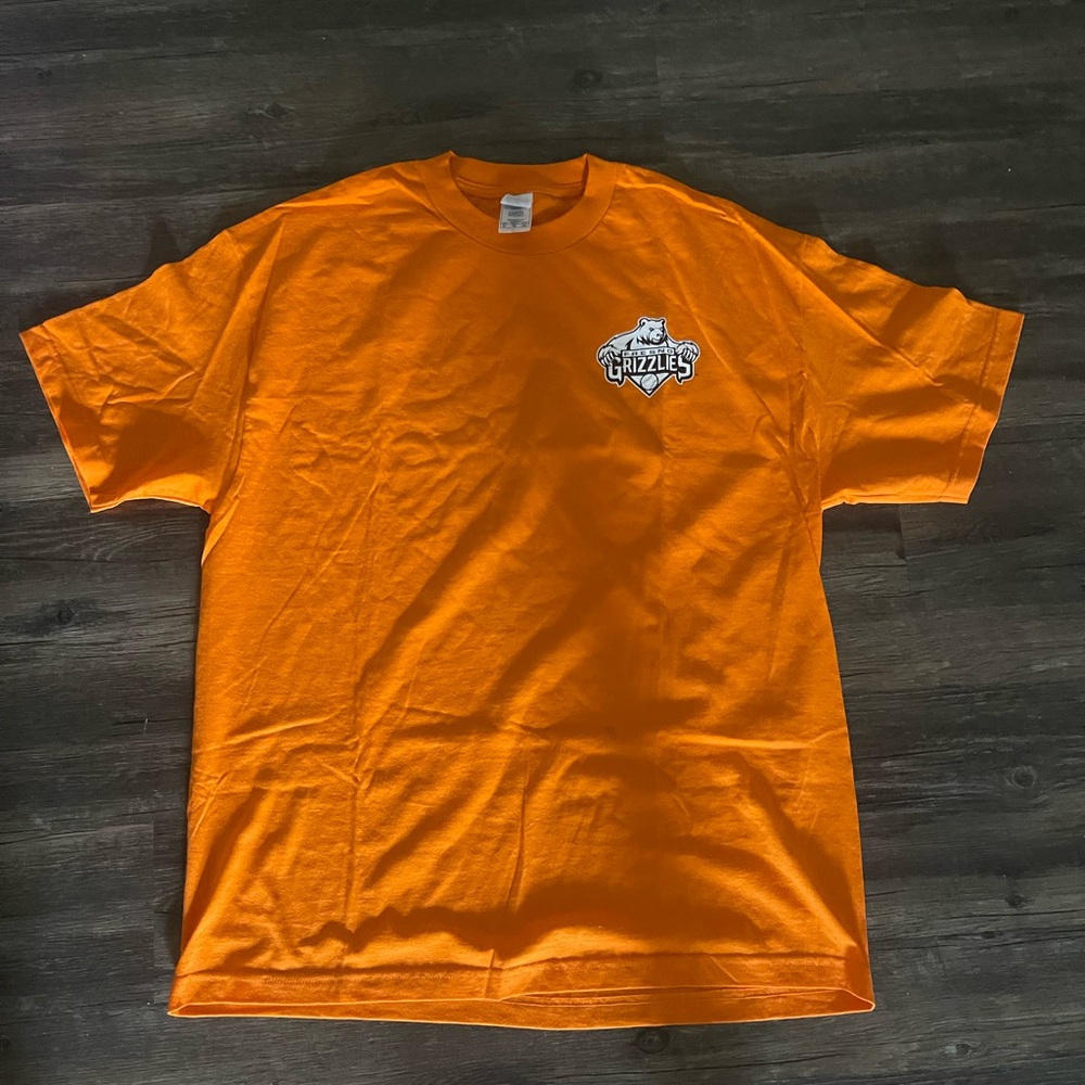 Orange Grizzlies Logo T-Shirt